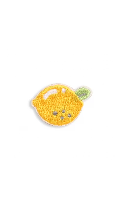 Autocollant sticker pour t&eacute;l&eacute;phone/tablette/ordinateur brod&eacute; en 3D - Summer Lemon