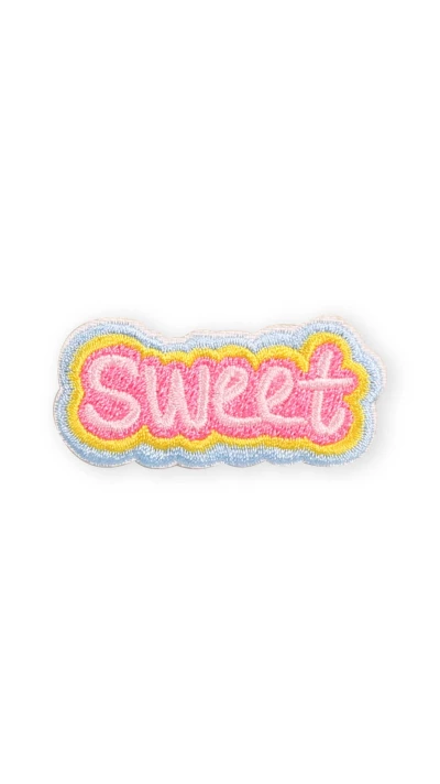 Autocollant sticker pour t&eacute;l&eacute;phone/tablette/ordinateur brod&eacute; en 3D - Sweet
