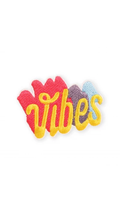 Autocollant sticker pour t&eacute;l&eacute;phone/tablette/ordinateur brod&eacute; en 3D - Vibes