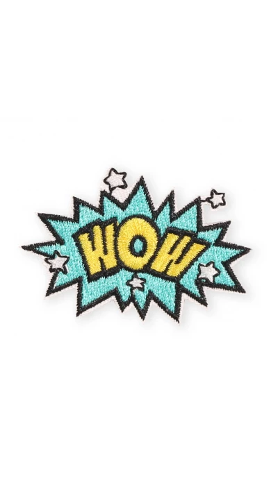 Autocollant sticker pour téléphone/tablette/ordinateur brodé en 3D - WOW