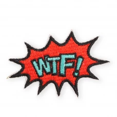 Sticker Aufkleber für Handy/Tablet/Computer 3D gestickt - WTF
