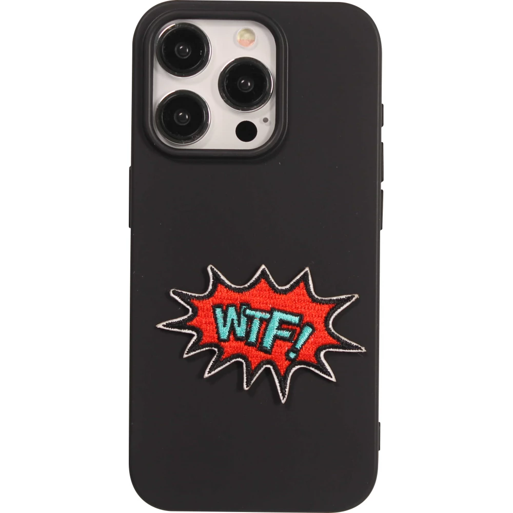 Sticker Aufkleber für Handy/Tablet/Computer 3D gestickt - WTF