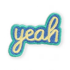 Autocollant sticker pour téléphone/tablette/ordinateur brodé en 3D - Yeah