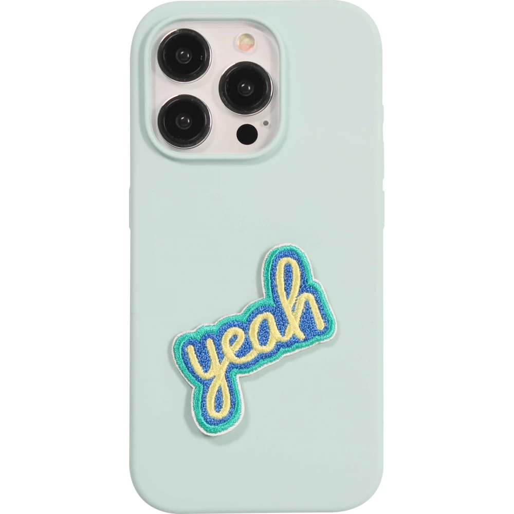 Autocollant sticker pour téléphone/tablette/ordinateur brodé en 3D - Yeah