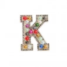Sticker Aufkleber für Handy/Tablet/Computer 3D Pearls Regenbogen - Buchstabe K