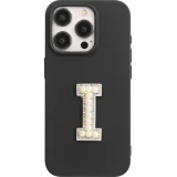 Autocollant sticker pour téléphone/tablette/ordinateur brodé en 3D pearls blanc - Lettre I