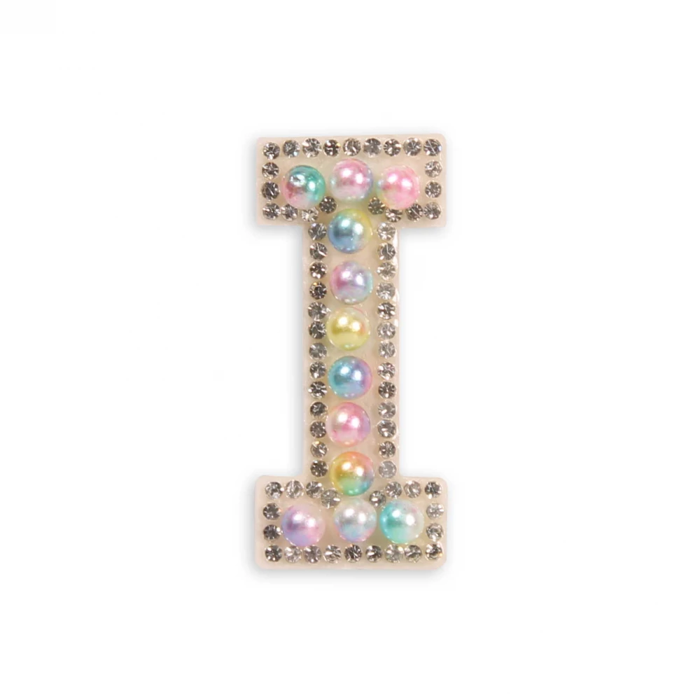 Sticker Aufkleber für Handy/Tablet/Computer 3D Pearls Multifarben - Buchstabe I