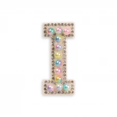 Sticker Aufkleber für Handy/Tablet/Computer 3D Pearls Multifarben - Buchstabe I