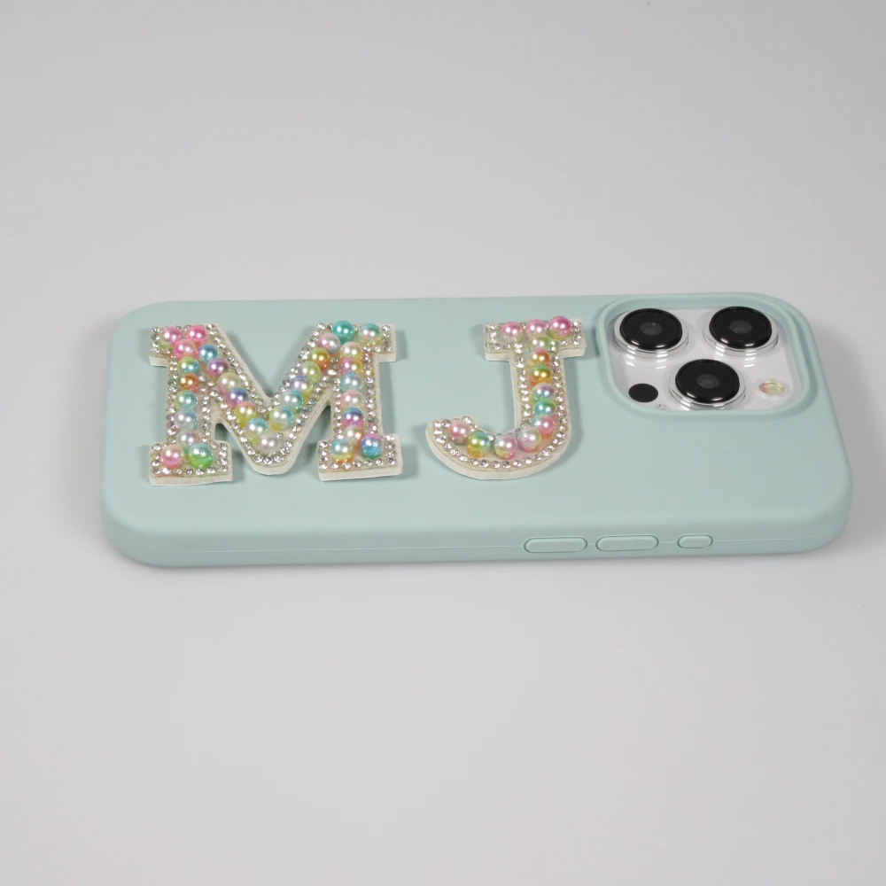 Sticker Aufkleber für Handy/Tablet/Computer 3D Pearls Multifarben - Buchstabe Z
