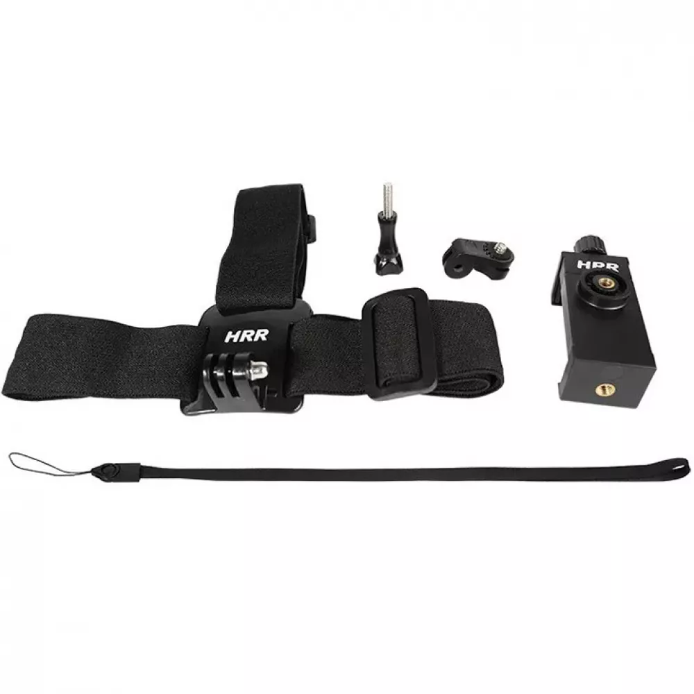 Universal Kopfband mit Smartphone & GoPro Halterung S/M/L - Schwarz