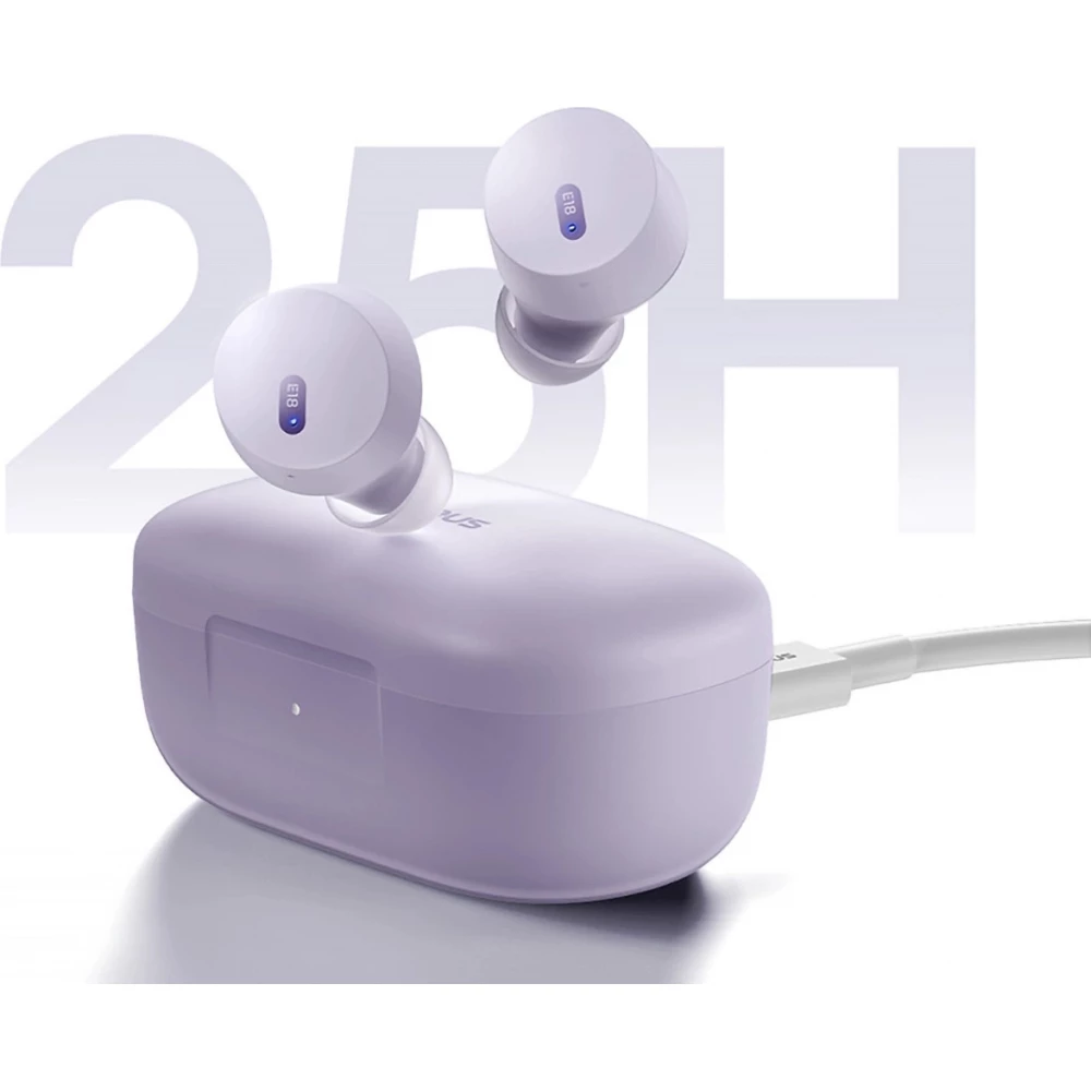 Baseus Bowie E18 Bluetooth 5.3 TWS In-Ear Kopfh&ouml;rer IPX4 mit Ladeetui - Violett