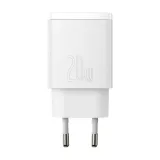 Baseus chargeur secteur 20W USB et USB-C (Quick Charge) - Blanc