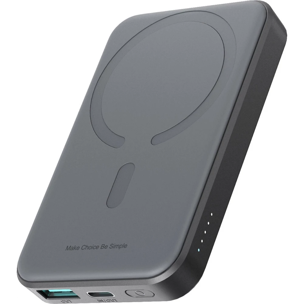 Batterie Externe Joyroom JR-W020 Mini 5000mAh USB-A / USB-C Induction 20W avec Câble USB-C - Noir