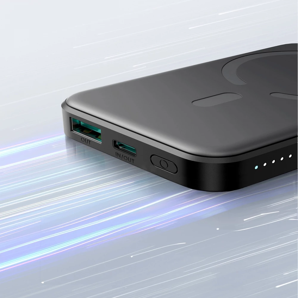 Batterie Externe Joyroom JR-W020 Mini 5000mAh USB-A / USB-C Induction 20W avec Câble USB-C - Noir
