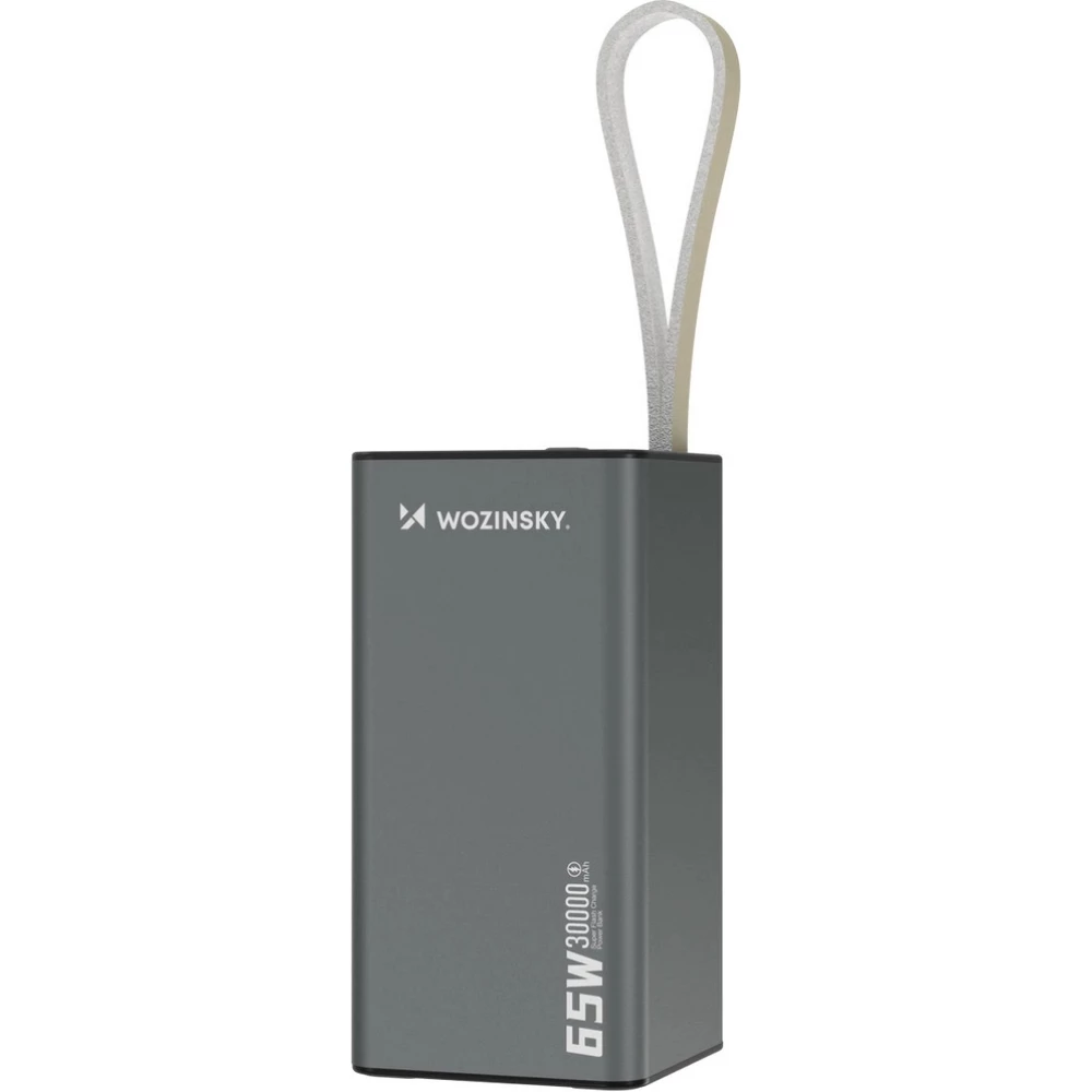 Batterie Externe Power Bank Wozinsky K65+ (65W) 30000mAh 2x USB-C 1x USB-A charge rapide - Noir