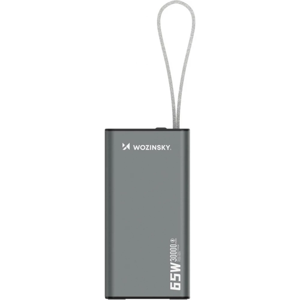 Batterie Externe Power Bank Wozinsky K65+ (65W) 30000mAh 2x USB-C 1x USB-A charge rapide - Noir
