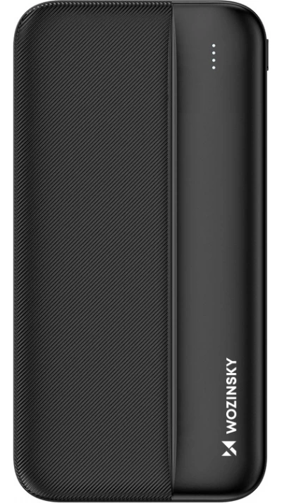 Batterie Externe Power Bank Wozinsky Li-Po 10000mAh USB-A / USB-C / Micro USB - Noir