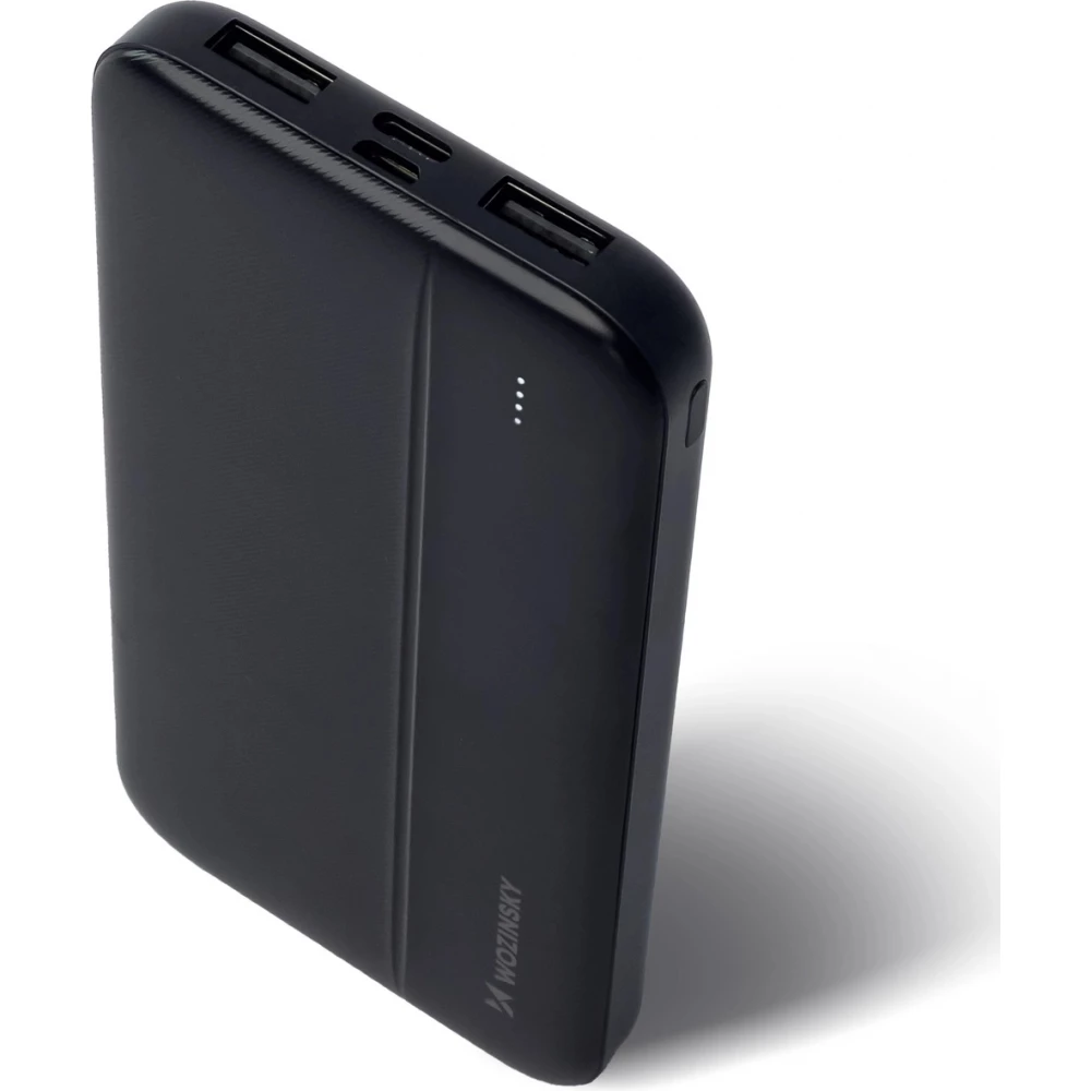Batterie Externe Power Bank Wozinsky Li-Po 10000mAh USB-A / USB-C / Micro USB - Noir