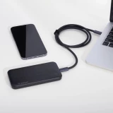 Batterie Externe Power Bank Wozinsky Li-Po 10000mAh USB-A / USB-C / Micro USB - Noir
