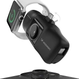 Batterie Externe Wozinsky WF16-YCS 5000mAh 15W USB-C Mini avec C&acirc;ble USB-C Int&eacute;gr&eacute; et Chargeur Apple Watch - Noir