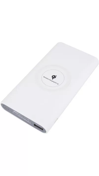 Batterie externe Fast Charger Wireless 10000 mAh - Blanc