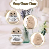 Bonne humeur -Positive Potato- Décoration amusante & créative pour les jours de mauvaise humeur - Beige