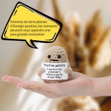 Bonne humeur -Positive Potato- Décoration amusante & créative pour les jours de mauvaise humeur - Beige