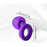 Bouchons d'oreilles loop en silicone (3 tailles d'embout) r&eacute;utilisables avec &eacute;tui de rangement - Blanc