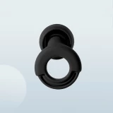Bouchons d'oreilles loop en silicone (3 tailles d'embout) r&eacute;utilisables avec &eacute;tui de rangement - Blanc