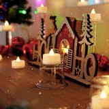 Bougies LED sans flamme (set de 24) pour mariage, f&ecirc;te, No&euml;l, Halloween ou d&eacute;coration