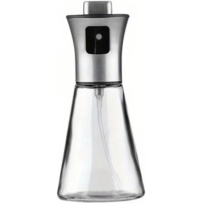 Bouteille spray en acier inoxydable et verre pour huile de cuisine et barbecue