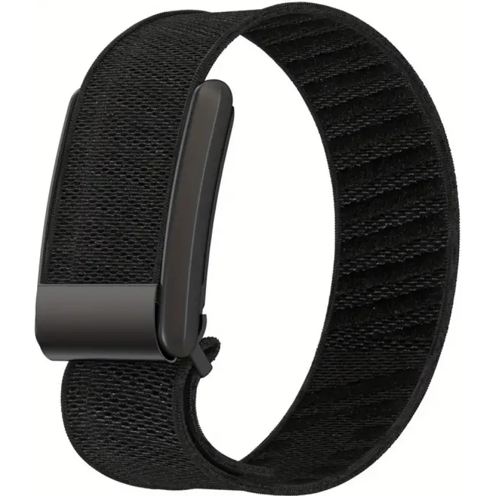 Sportarmband Whoop 4.0 verstellbares atmungsaktives Nylonband wasserdicht unisex - Schwarz
