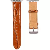 Krokodil armband braun - Apple Watch 44/45/46/49 mm
