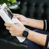 Bracelet à maillons en acier - Argent - Apple Watch 38/40/41/42 mm