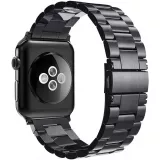 Bracelet à maillons en acier - Noir - Apple Watch 44/45/46/49 mm