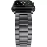 Bracelet à maillons en acier - Noir - Apple Watch 44/45/46/49 mm