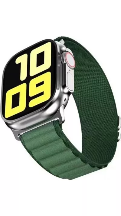 Bracelet en nylon robuste résistant aux intempéries - Vert - Apple Watch Ultra 49 mm