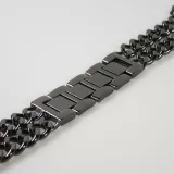 Luxuriöses Edelstahl Armband mit unsichtbarem Verschluss - Schwarz - Apple Watch 38/40/41/42 mm