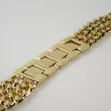 Luxuriöses Edelstahl Armband mit unsichtbarem Verschluss - Gold - Apple Watch 38/40/41/42 mm