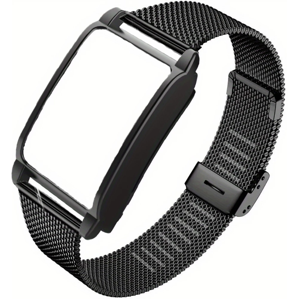 Elegantes Milanese Armband aus Edelstahl - Schwarz - Whoop 4.0