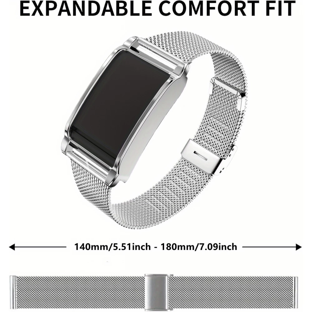 Elegantes Milanese Armband aus Edelstahl - Schwarz - Whoop 4.0