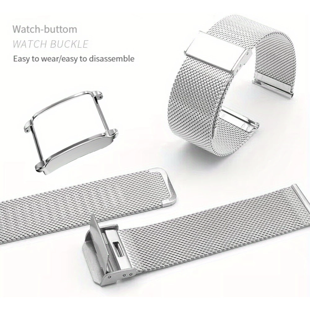 Elegantes Milanese Armband aus Edelstahl - Schwarz - Whoop 4.0