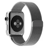 Bracelet milanais en acier argent - Apple Watch 44/45/46/49 mm
