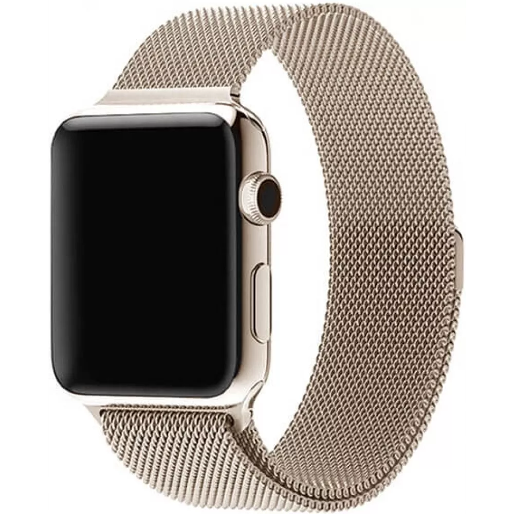 Bracelet milanais en acier or vintage - Apple Watch 44/45/46/49 mm