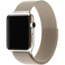 Bracelet milanais en acier or vintage - Apple Watch 44/45/46/49 mm