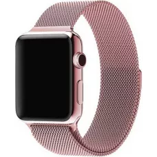 Bracelet milanais en acier rose - Apple Watch 44/45/46/49 mm