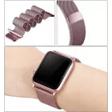 Bracelet milanais en acier rose - Apple Watch 44/45/46/49 mm