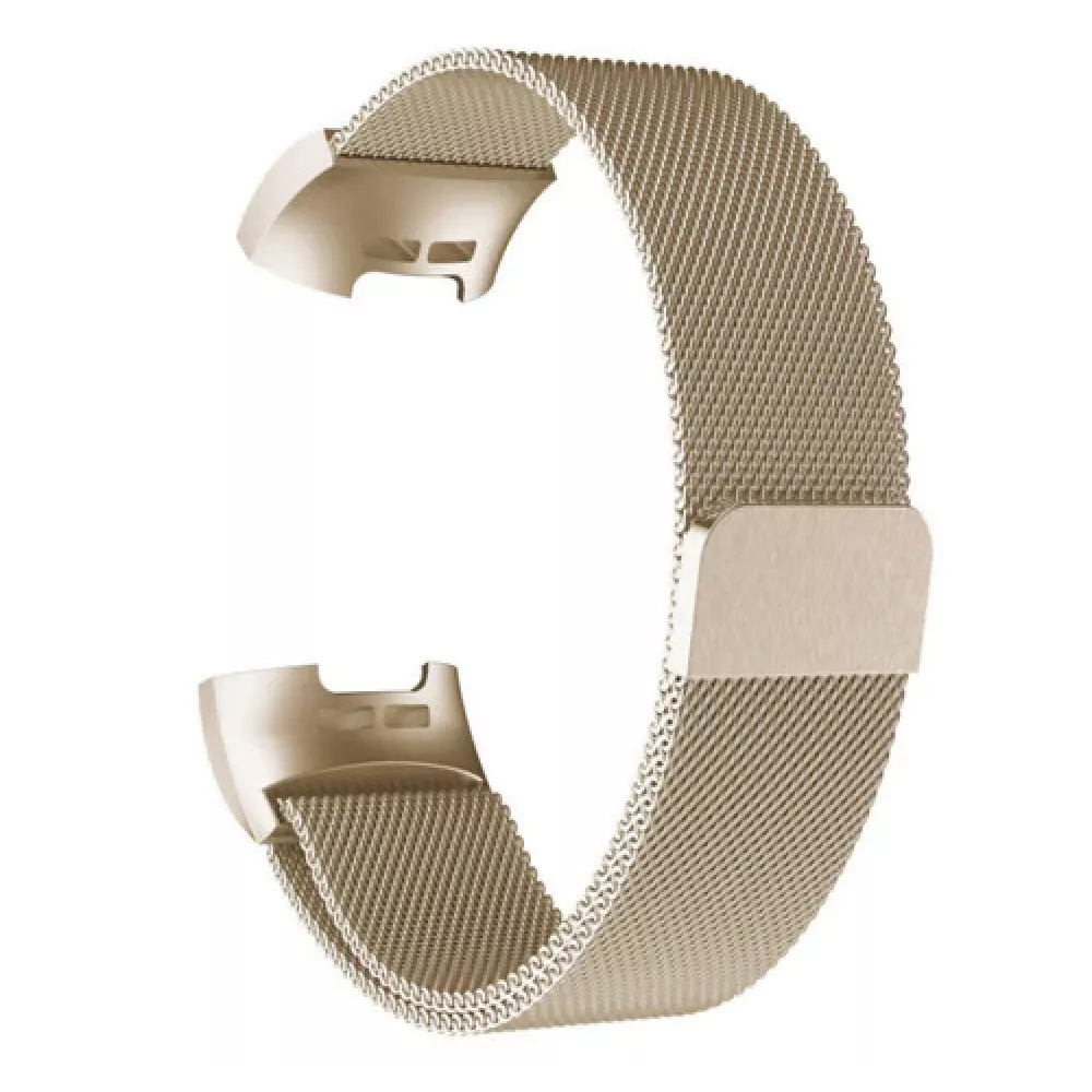 Bracelet milanais en acier (taille L) - Or - Fitbit Charge 5 / 6