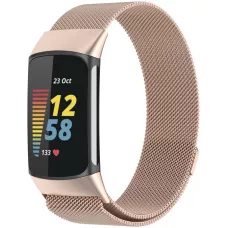 Bracelet milanais en acier (taille L) - Or vintage - Fitbit Charge 5 / 6