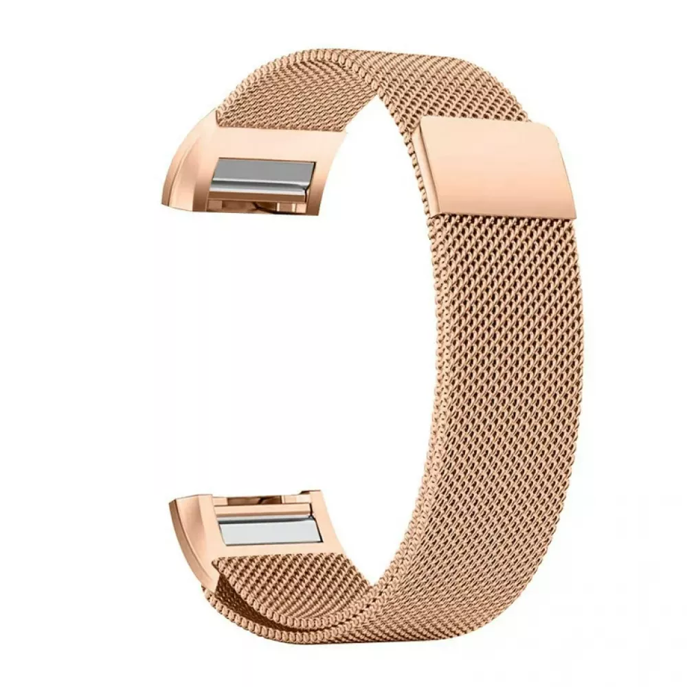 Bracelet milanais en acier (taille L) - Or vintage - Fitbit Charge 5 / 6